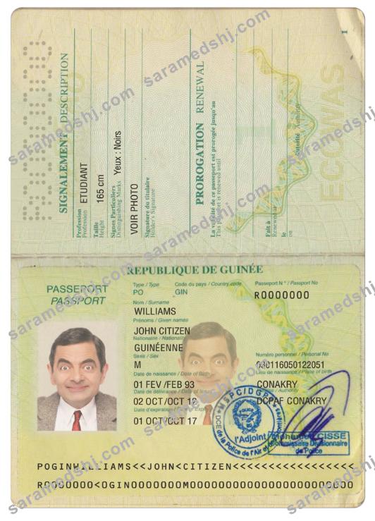 Guinea passport version 2